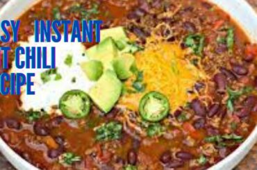 Instant Pot Chili Easy And Healthy Instant Pot Chili Recipe