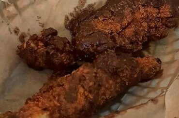 The Reaper chicken tenders at 300 Suns brewery. My gut is in so much pain after just one tender.