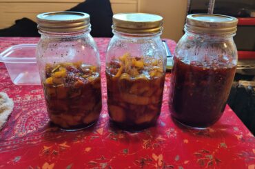 I made candied apple and reaper peppers