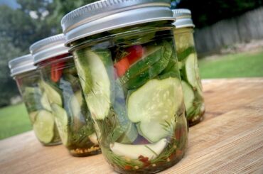 Habanero-Dill Pickle Chips for Friends