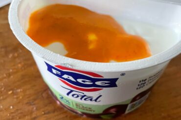 I like my yogurt with Chiporo Hot Sauce.