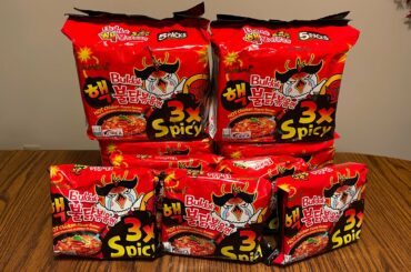 Samyang 3x Spicy Ramen Haul