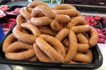 My local butcher made sausages with my own reaper hot sauce through them!