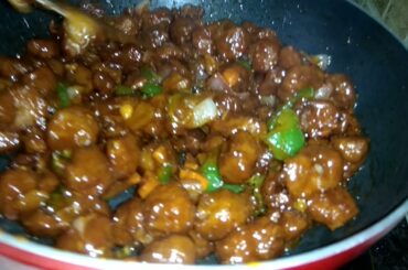 SOYABEAN CHILLI RECIPE/MY KITCHEN /