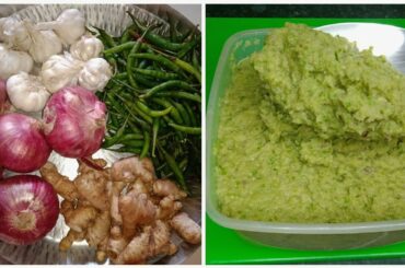 Ginger Garlic paste and green chilli paste storage recipe | Without Chemical paste Tasty Food By naz