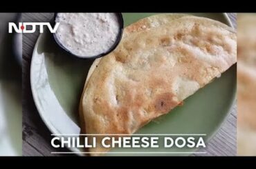 How To Make Chilli Cheese Dosa | Easy Chilli Cheese Dosa Recipe Video