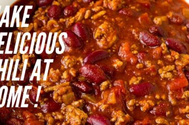Homemade Chili Recipe - How To Make Chili With Ground Turkey #CookingWithJanique #Chili