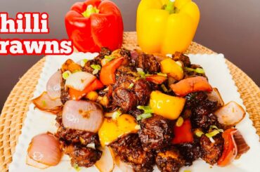 Chilli Prawns| Garlic Chilli Prawns| Prawns Chilli|Spicy Prawns Recipe