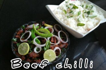 Beef chilli recipe /beef recipe /beef dry fry