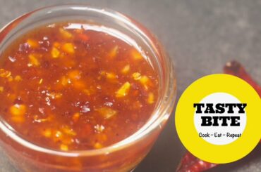 chilli sauce | chilli sauce recipe | chili sauce recipe | home made chili sauce easy recipe