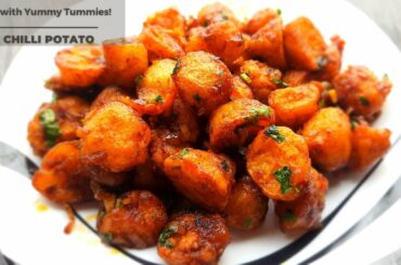 CHILLI POTATOES RECIPE | EASY TO MAKE POTATO STARTER | CRISPY AND SPICY CHILLI POTATOES