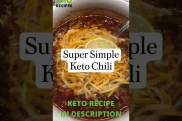 Super Simple Keto Chili - Low Carb Recipes Easy Keto Recipe #keto #shorts