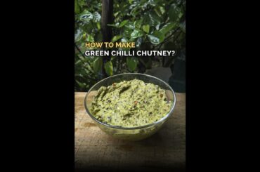 How to make Green chilli Chutney? | Easy recipe #Shorts
