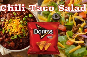 Chili Taco Salad-Made With Doritos! With  Chili Recipe