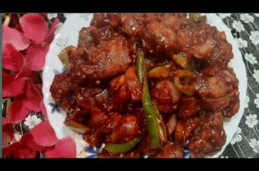 Soyabean Chili Recipe / Soyabean Manchurian recipe /Soya Chunks Chilli Recipe/By Spice With Tabbu /