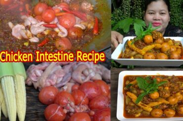 Cooking Hot Spicy Chicken Intestine Chili Recipe - Cooking With Davann