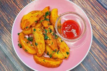 Chilli Garlic Wedges Recipe | Crispy Potato Wedges | #Shorts