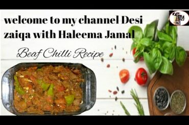 Beaf chilli Recipe
