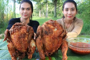 Cooking chicken crispy with chili sauce recipe for lunch - Cooking skill