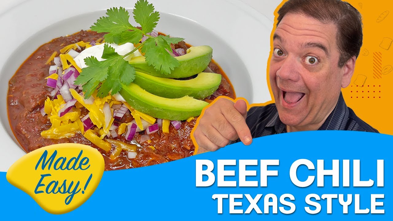Beef Chili Texas Style made easy! - Chili Chili
