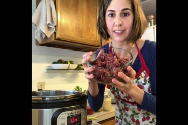 BEAN FREE CHILI RECIPE | DELICIOUS INSTANT POT RECIPE with ground meat and tons of vegetables!