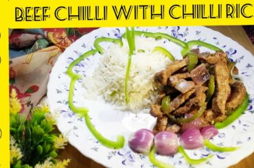 How to cook Beef chilli with chilli Rice | Restaurant style  | Dinner special Recipe|  @Foods Box