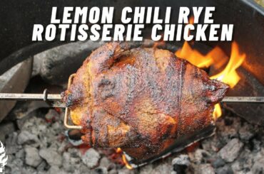 Lemon Chili Rye Rotisserie Chicken Recipe #shorts