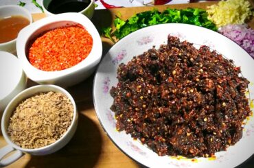 Super Hot Chili Paste Easy Home Cooking Recipe | Cook With Chef | Chili Paste For Fried Rice