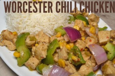 Worcester chili chicken Recipe||Chili chicken||Restaurant Style Chili Chicken||In Sana's Kitchen