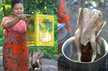 Cooking Roasted Chicken in box eating with spicy chili Sauce Recipe -Cooking Foods