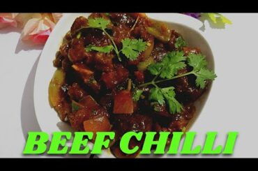 Beef Chilli|Easy And Tasty Beef Chilli Recipe|How To Make Easy Beef Chilli
