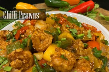 Chilli Prawns || Sea Food Starters || Indo Chinese Chilli Garlic Prawns Recipe - RKC