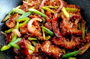 Beef Chilli Dry Recipe | How To Make Restaurant Style Beef Chilli Dry At Home | Chinese Chilli Beef