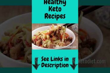 Healthy Keto Recipes - Chili-Black bean Pork Cabbage Stir-Fry #shorts #keto