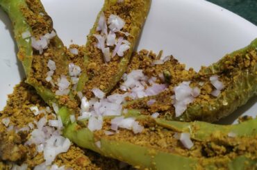 How To make a stuffed green chilli recipe | cucumber chilli recipe | #bharwamarcha