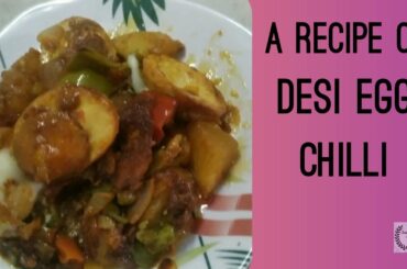 My first recipe of egg chilli #spicy#Desistyle#firstrecipe