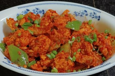 Restaurant style chilli garlic prawns | homemade chilli garlic prawns | garlic prawns recipe |