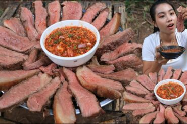 Cooking beef grilled with chili sauce recipe - Amazing cooking