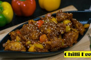 Chilli Egg | Anda Chilli Recipes | Egg Starter| Boiled Egg Recipes | Kristina's Kitchen