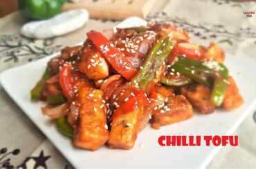 Chilli Tofu Recipe | Chilli Soya paneer recipe | Indo Chinese dish