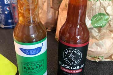 My mom came for a visit and brought me these tasty items