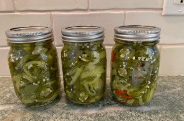 Made some candied peppers from the garden!