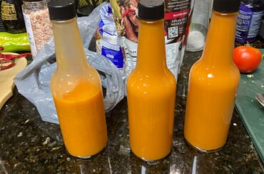 This years first batch of hot sauce