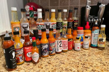 We have shamelessly spent over $300 on hot sauce in the past two years. Bonus: our wedding favors were hot sauce, seen in the front