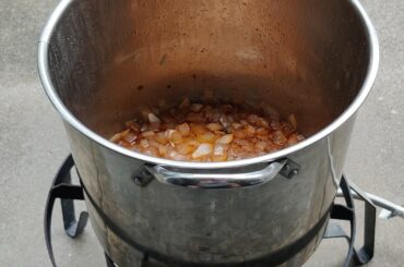 Don't cook with hot stuff in the house.