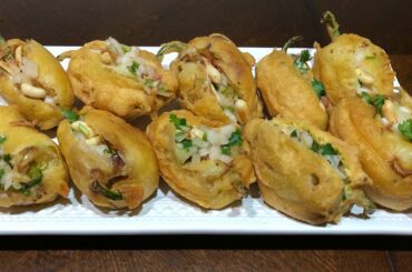 My favorite chili bajji / very easy & tasty recipe / quick delicious fried chilies, stuffed chilies