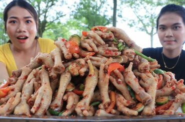 Cooking chicken feet salad with chili recipe - Cooking skill