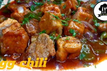 || Spicy Egg Chili || restaurant style egg chili recipe || Chinese food || egg chili with gravy.