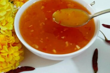 Sweet chili sause recipe ll home made chili sause ll how to make chili sause ll eva's cooking ll