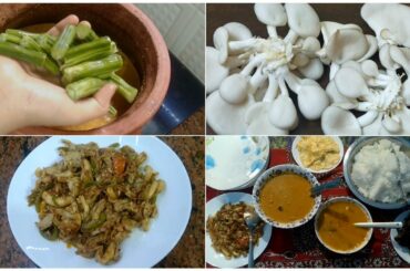 Quick And Easy Vegetarian Recipes/South Indian Style Drumstick Curry/ Chilli Garlic Mushroom